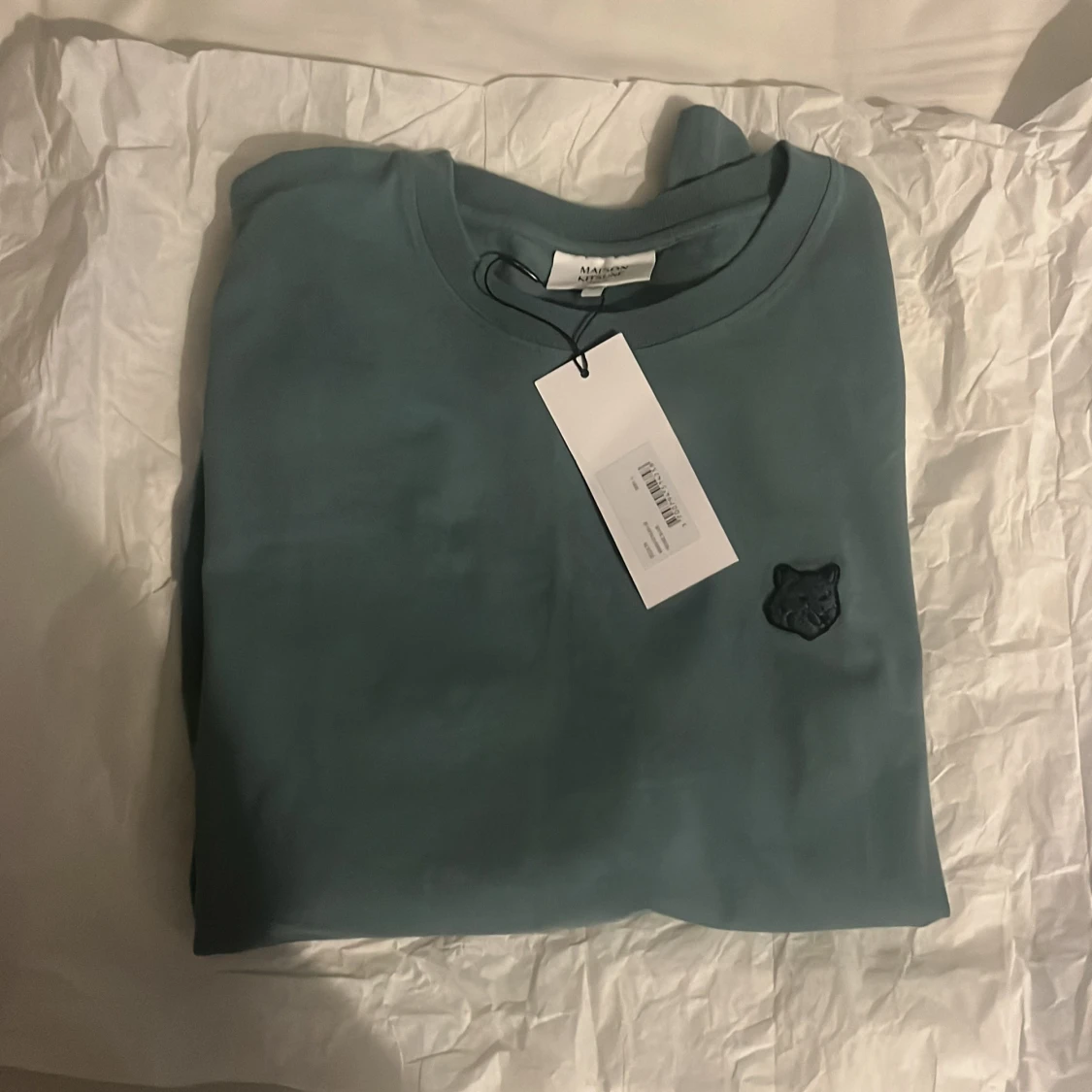Blå/grönt-shirt Maison Kitsuné L