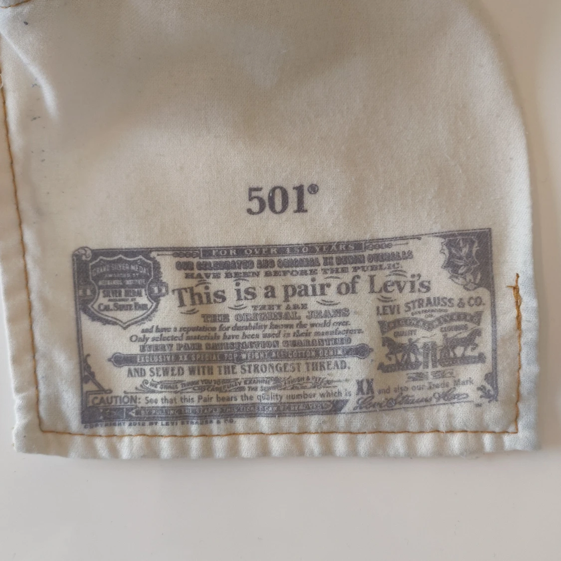 Levi's 501 ljusblå jeans W34 L34 - 4