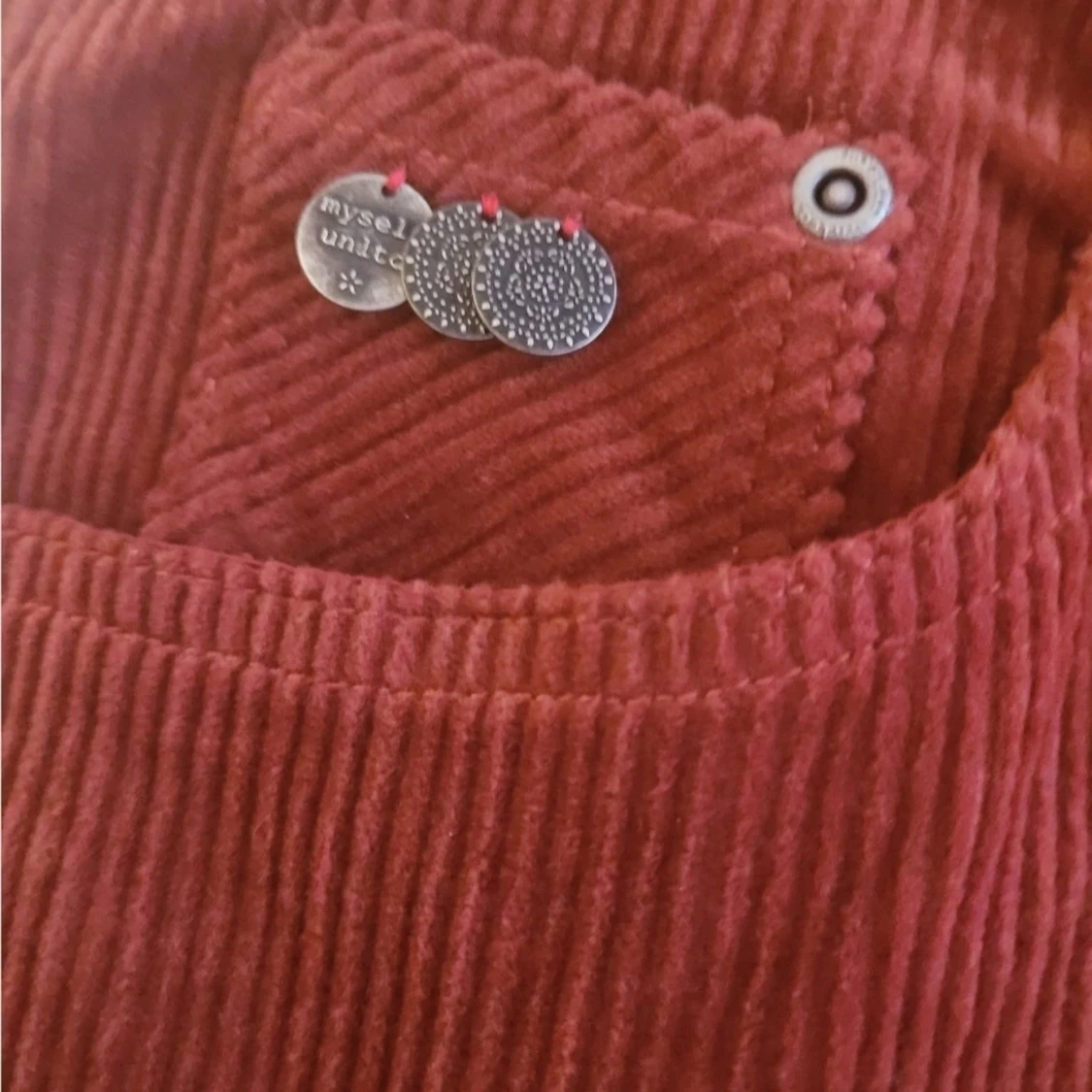 Roströd manchesterkjol Odd Molly - 3