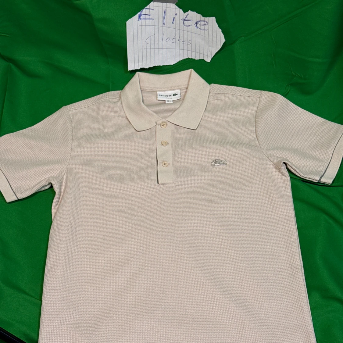 Beige pikétröja  Lacoste