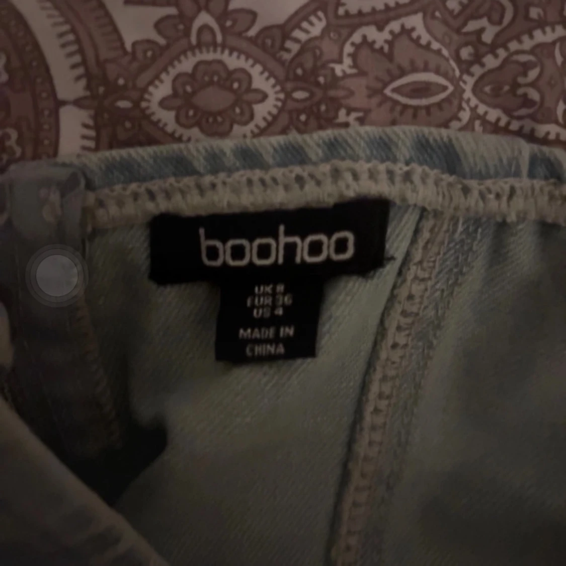 Ljusblå denim korsett från Boohoo - 3