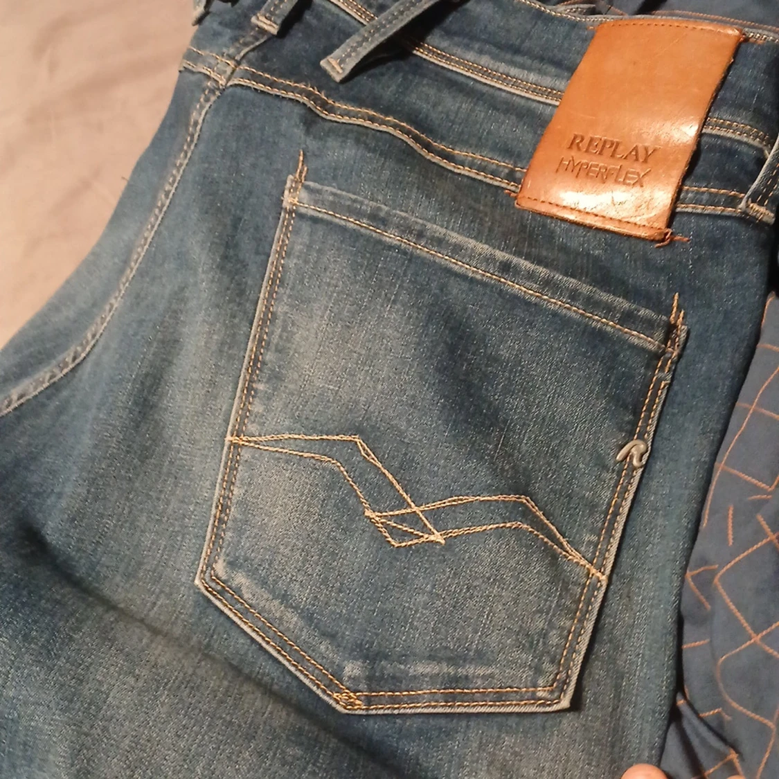 Blå Replay Hyperflex jeans - 2