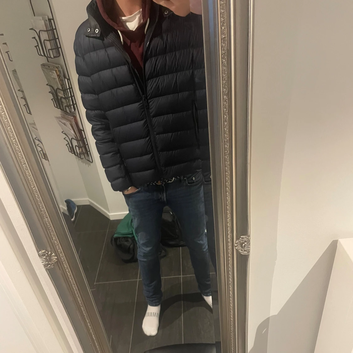 Mörkblå Colmar vinterjacka med luva 