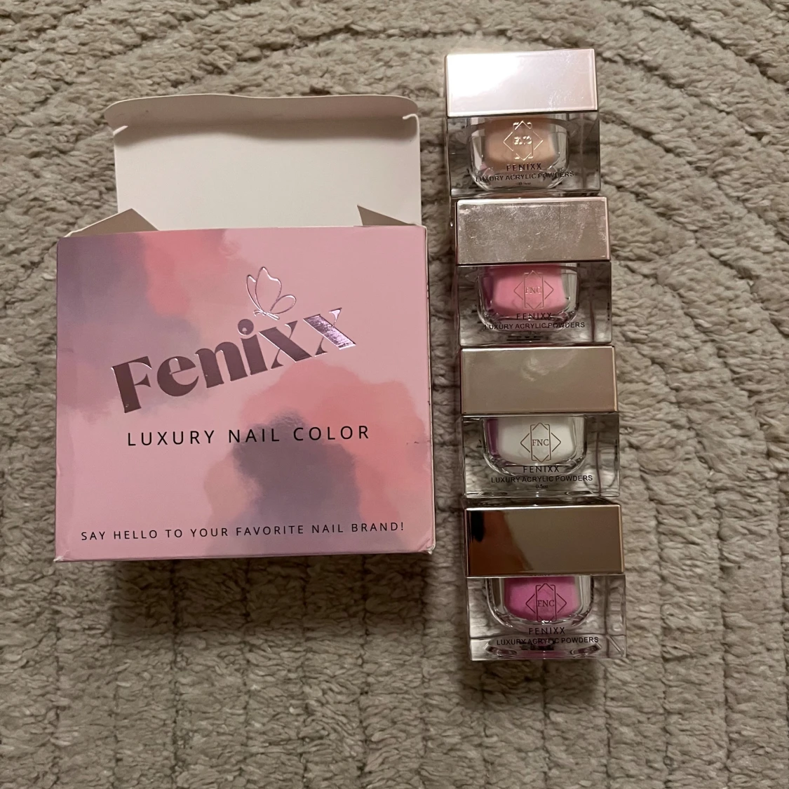 Akryl pulver med glitter