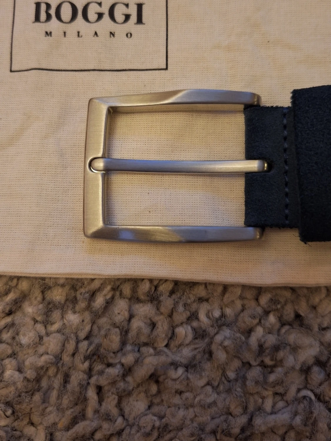 Blå Boggi Milano flätad bälte - 2