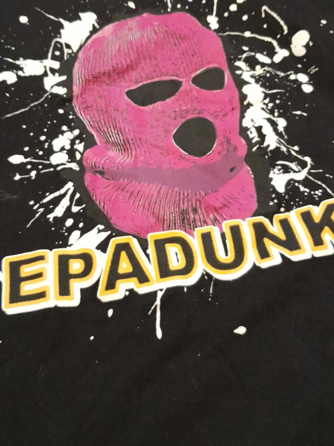 Svart EPADUNK t-shirt med fröken snusk - 1