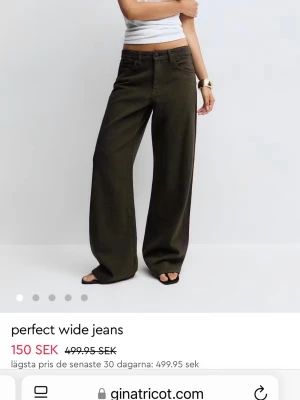 Bruna jeans  - Superfina bruna jeans från Gina! Aldrig använda, slutsålda online 💕 Nypris 499! 