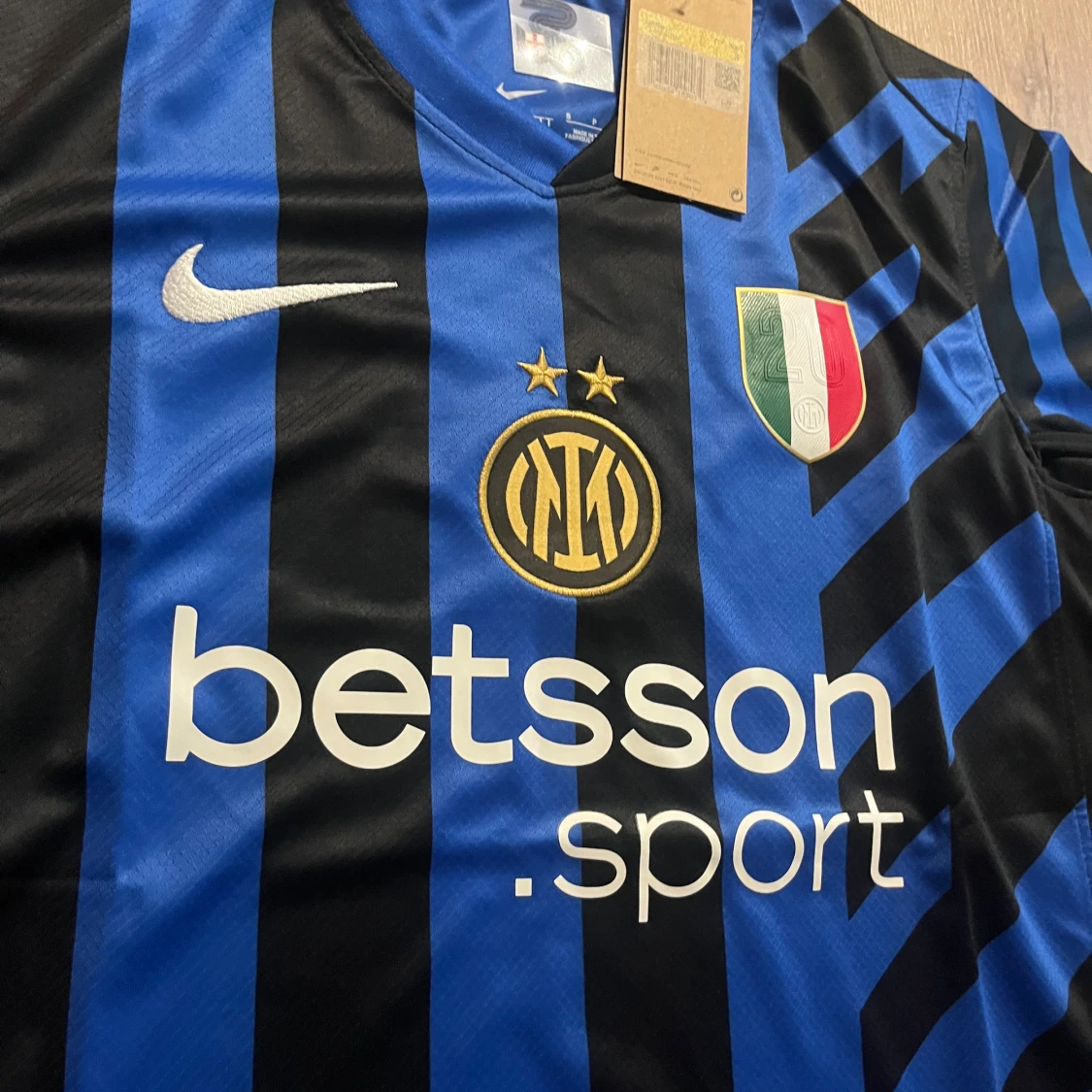 Inter Milan blå-svart matchtröja Nike S - 2