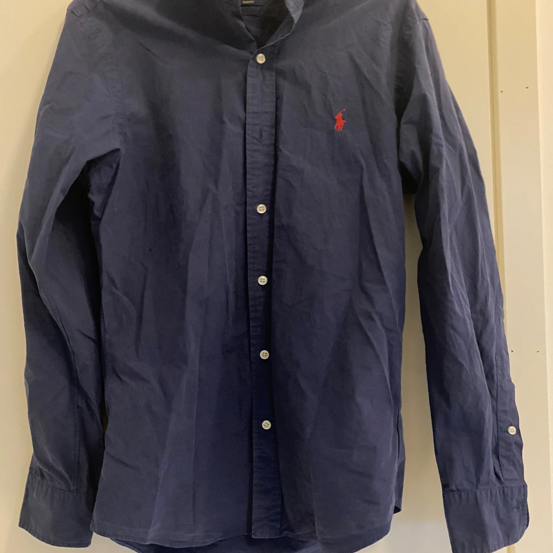 Blå slim fit skjorta från Polo Ralph Lauren