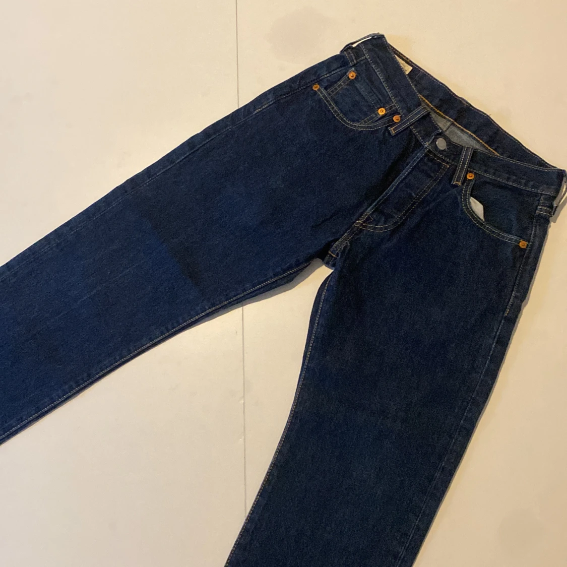Levi's 501 mörkblå jeans straight fit - 2