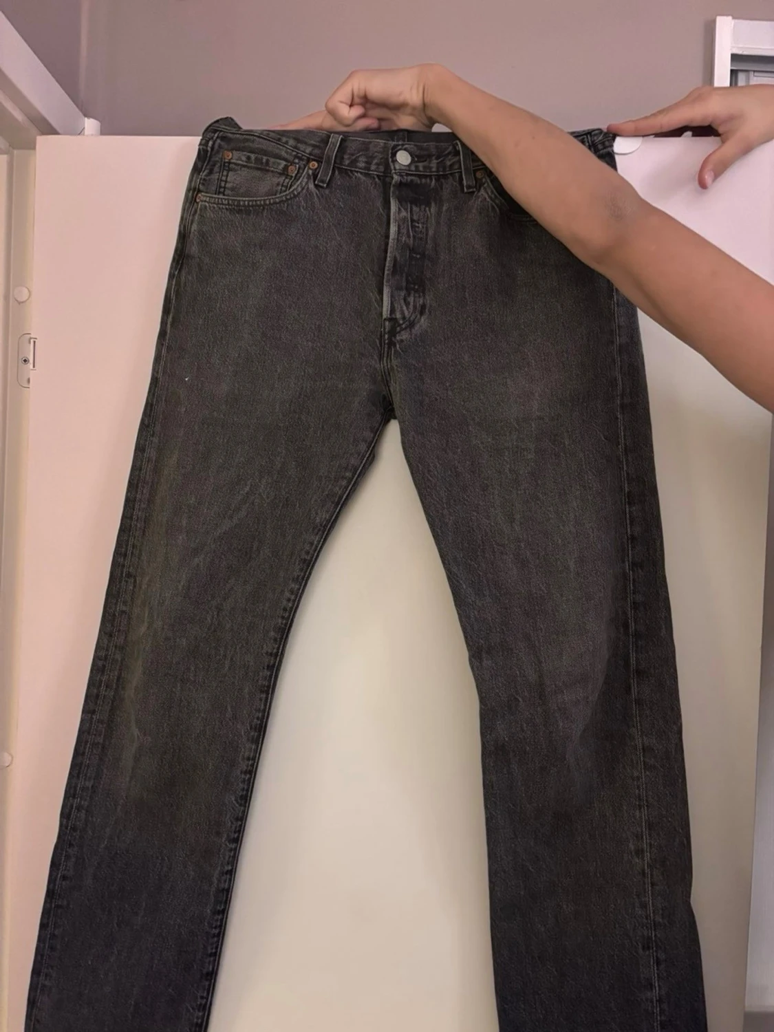 Levi's 501 svarta jeans 33/34
