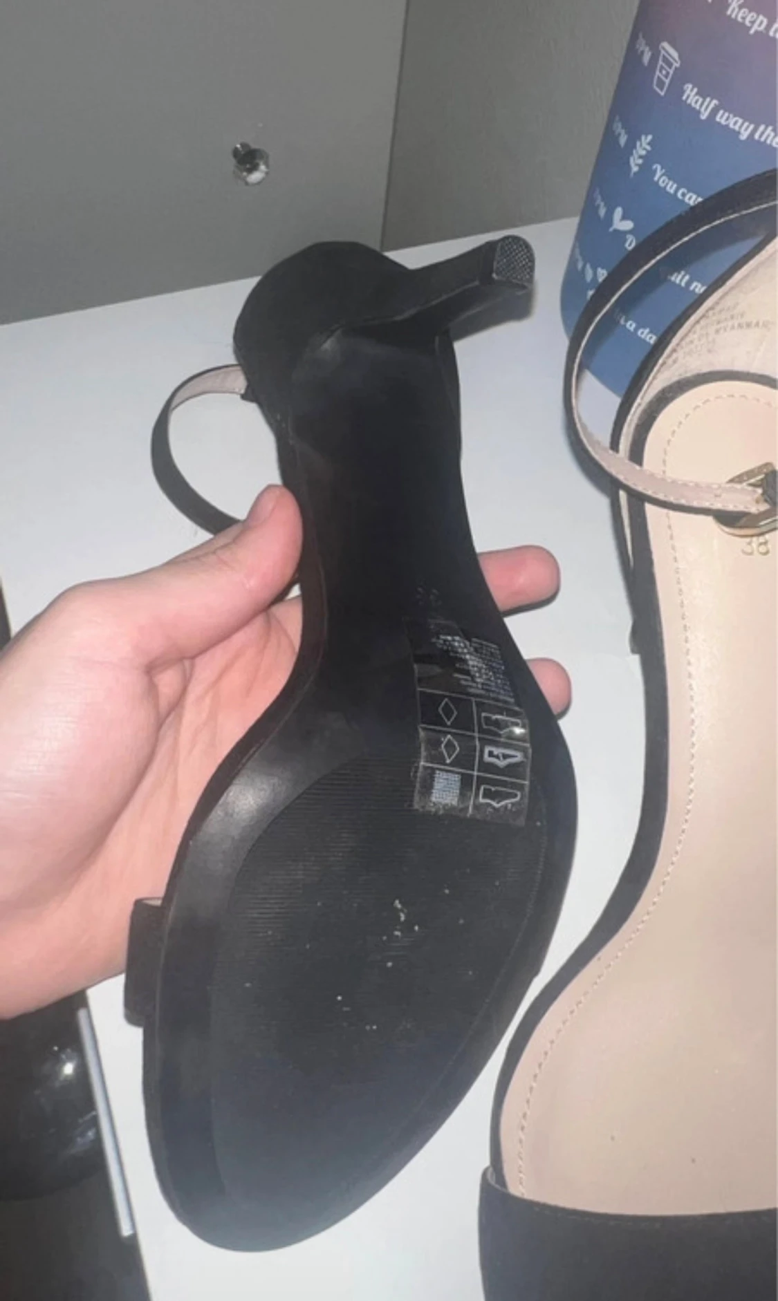 Svarta klackade sandaler från H&M - 2