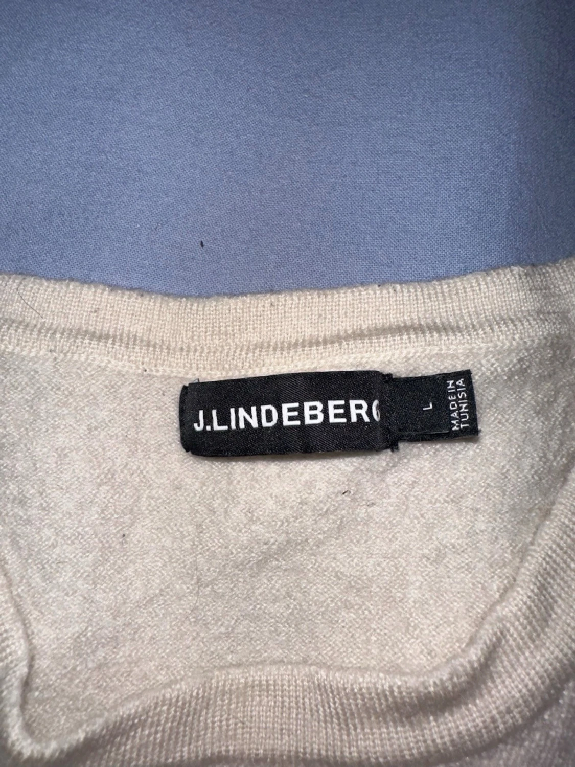 Beige stickad tröja J.Lindeberg - 1