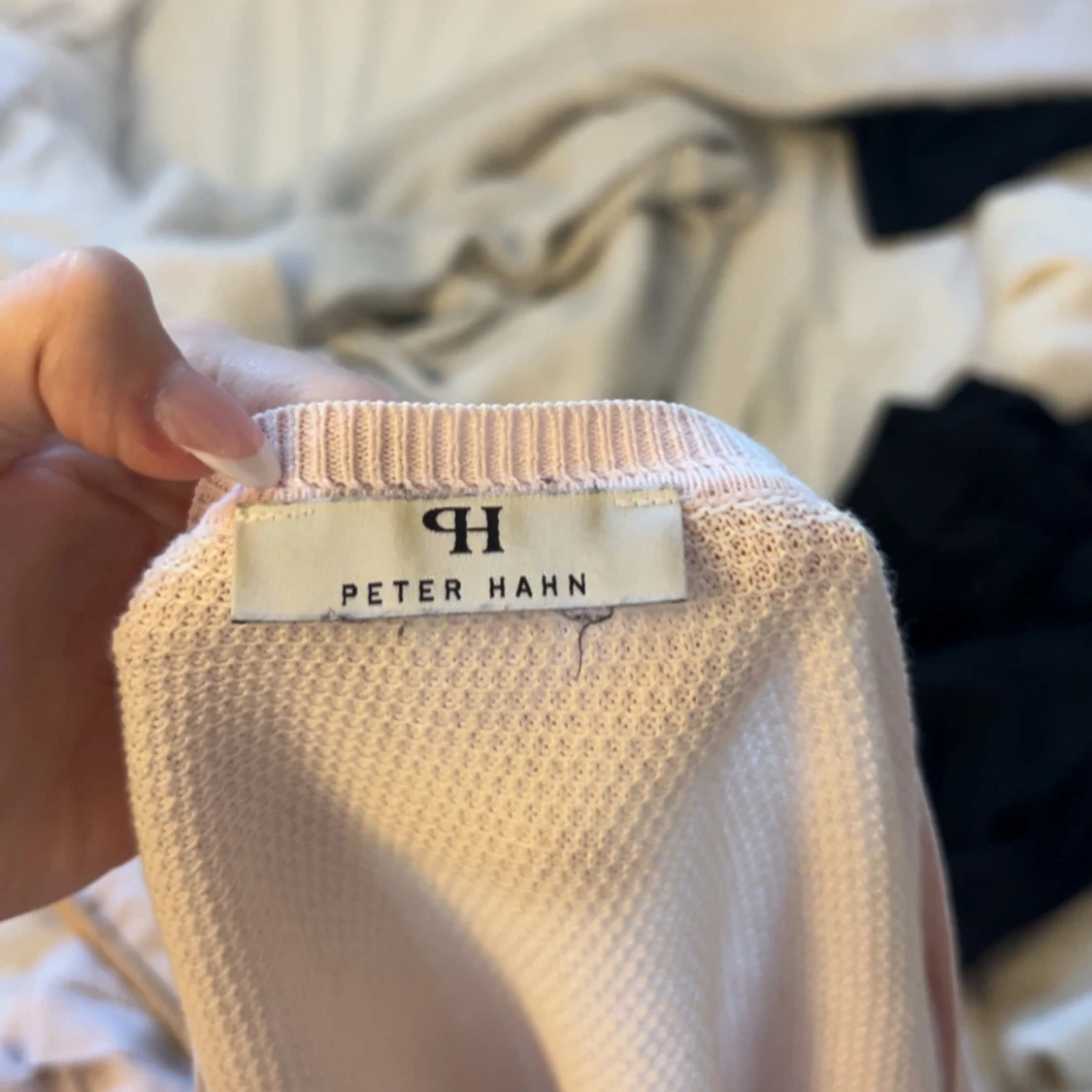 Ljusrosa stickad tröja Peter Hahn - 3