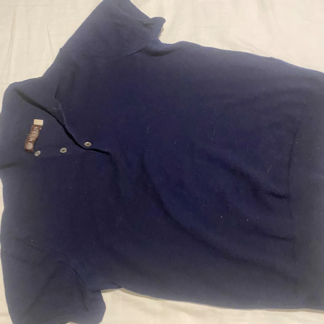 Mörkblå pikétröja från Morris - 1