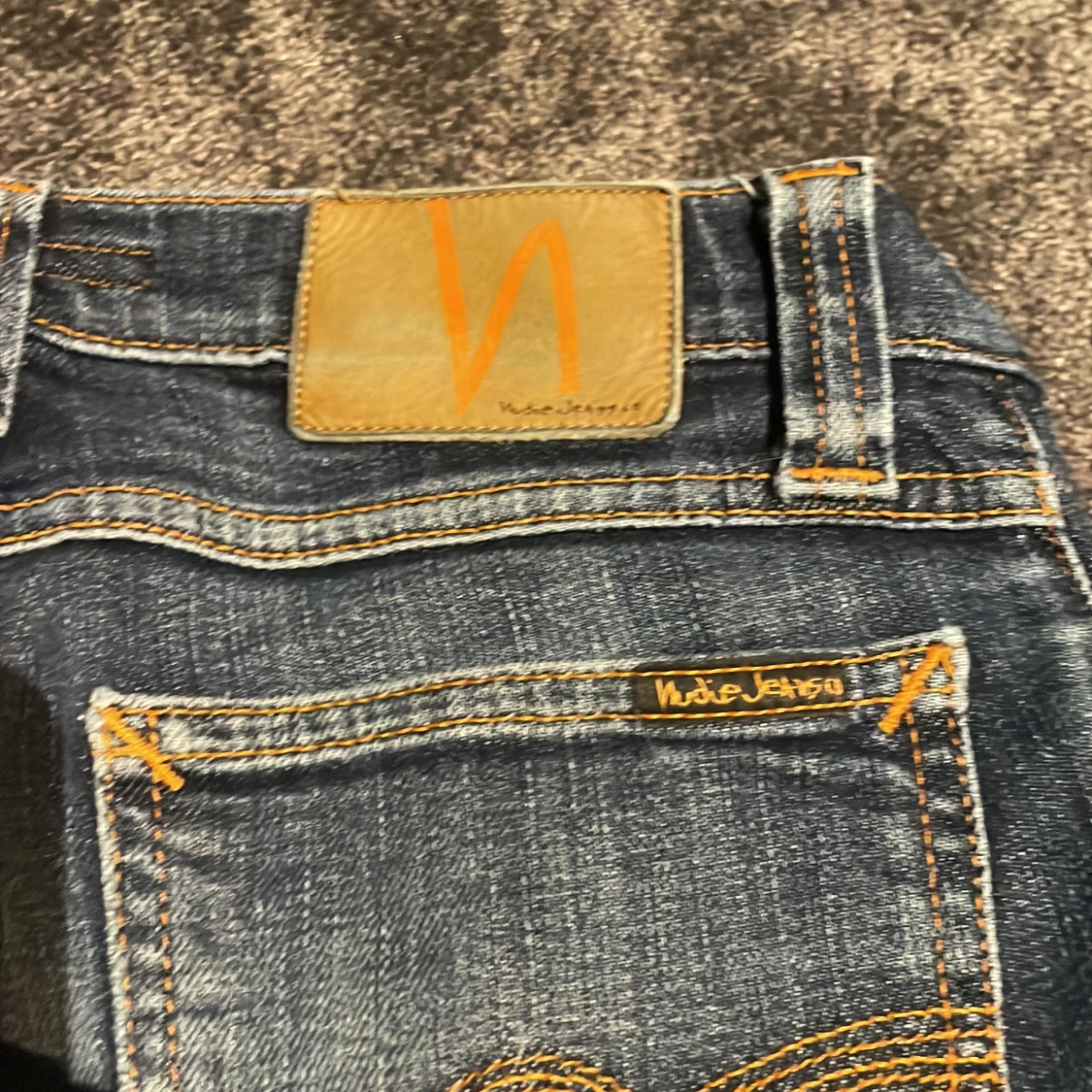 Blå skinny jeans från Nudie Jeans - 1