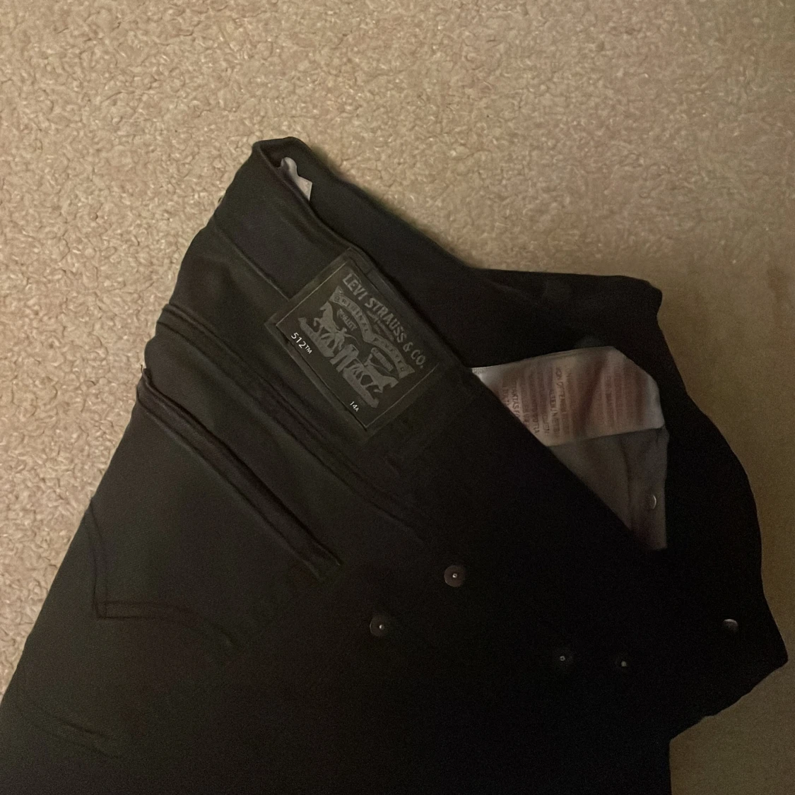 Svarta Levi's 512 Slim Taper jeans - 2