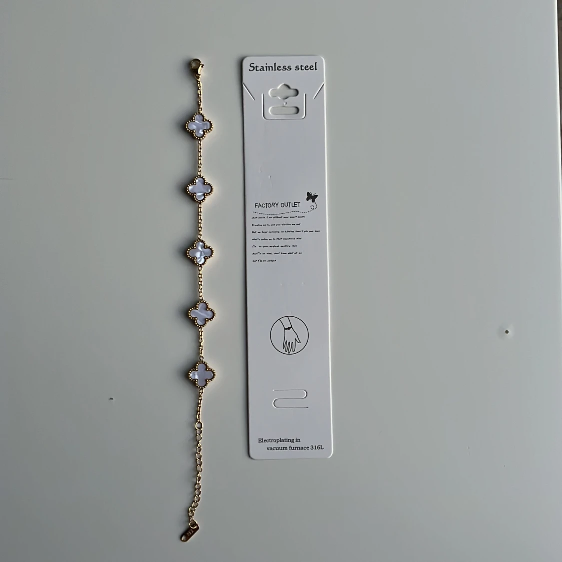 White-gold Alhambra bracelet