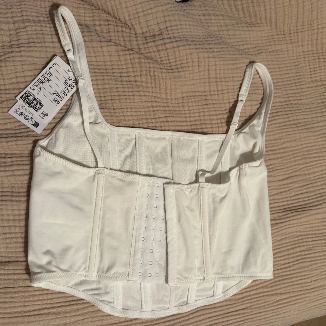 Vit korsett-topp från HM - 2