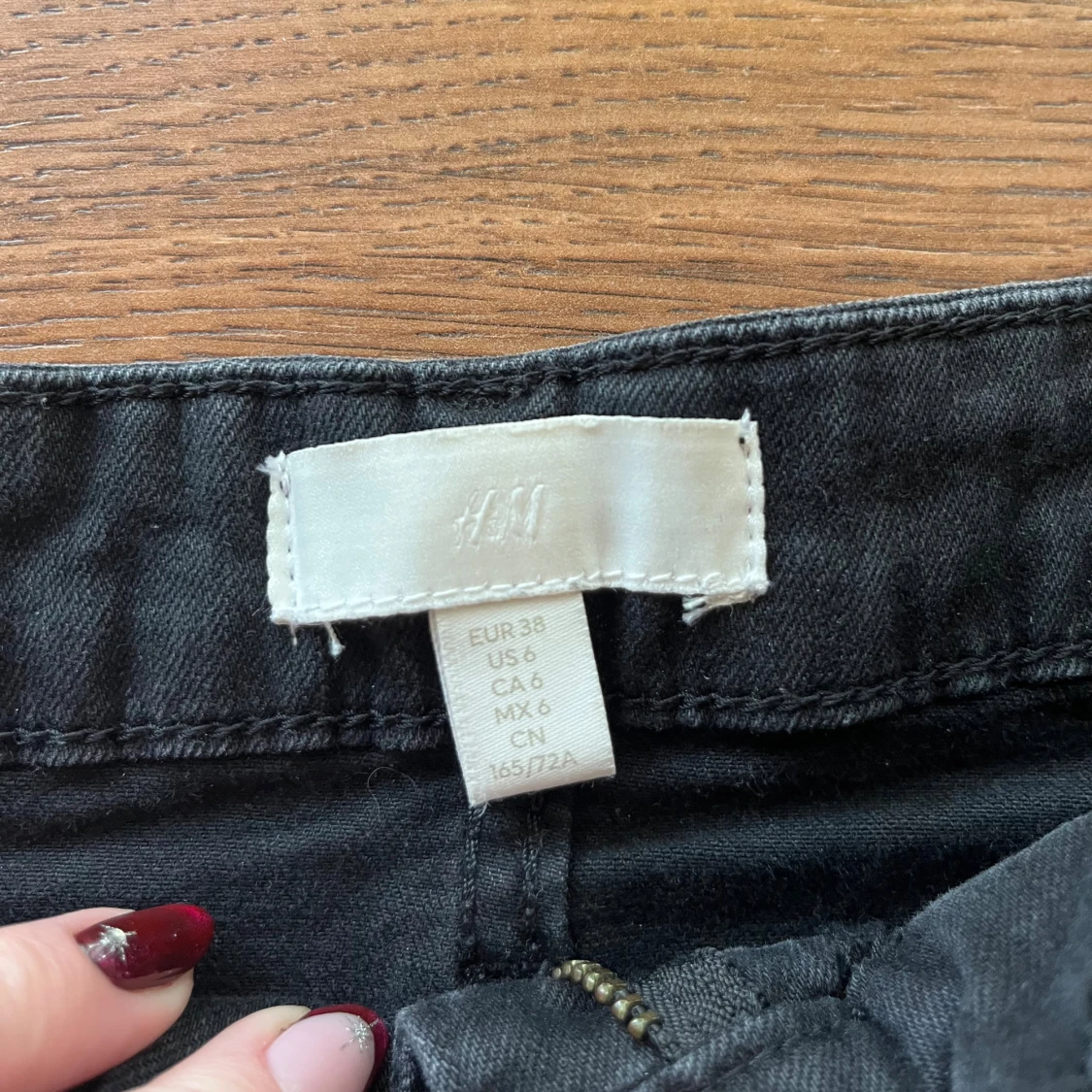 Svarta jeansshorts - 1