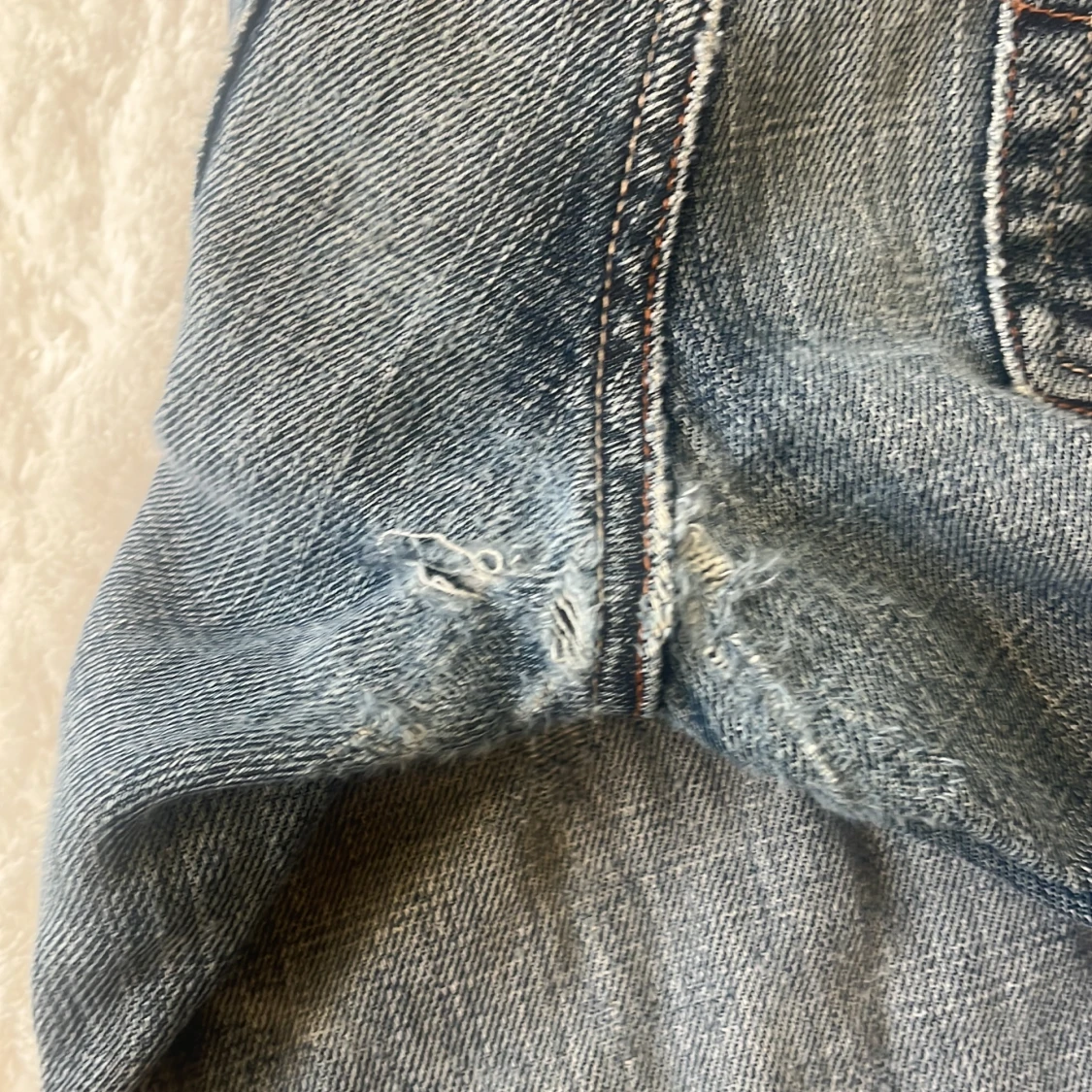 Blå bootcut jeans från ONLY, stl 38/32 - 4