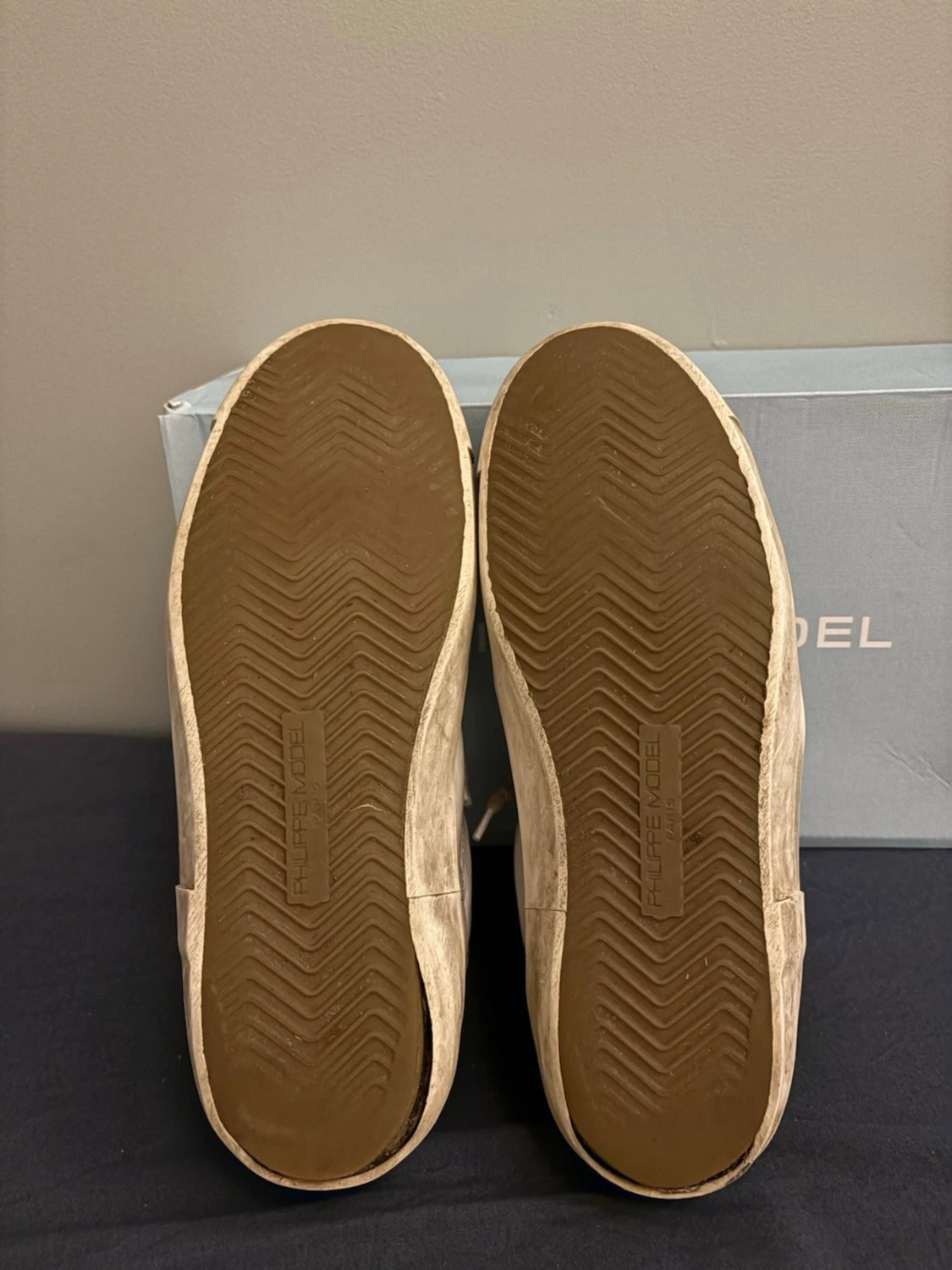 Philippe Model vita sneakers i skinn - 3