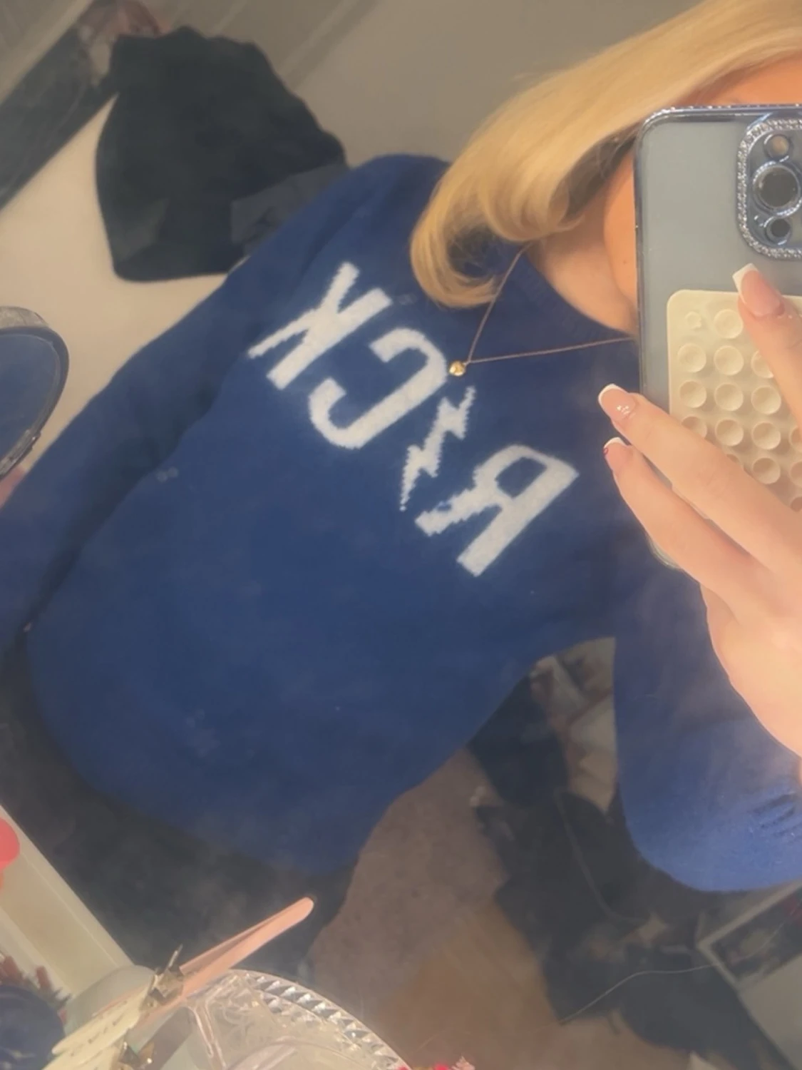 Blå Zadig & voltarie tröja 