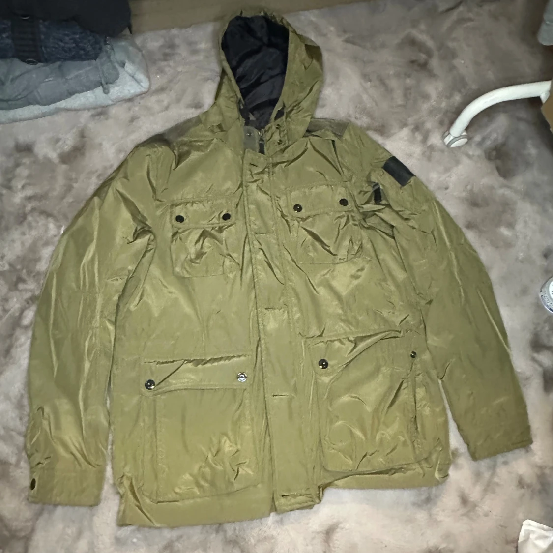 Militär grön field jacket  - 1