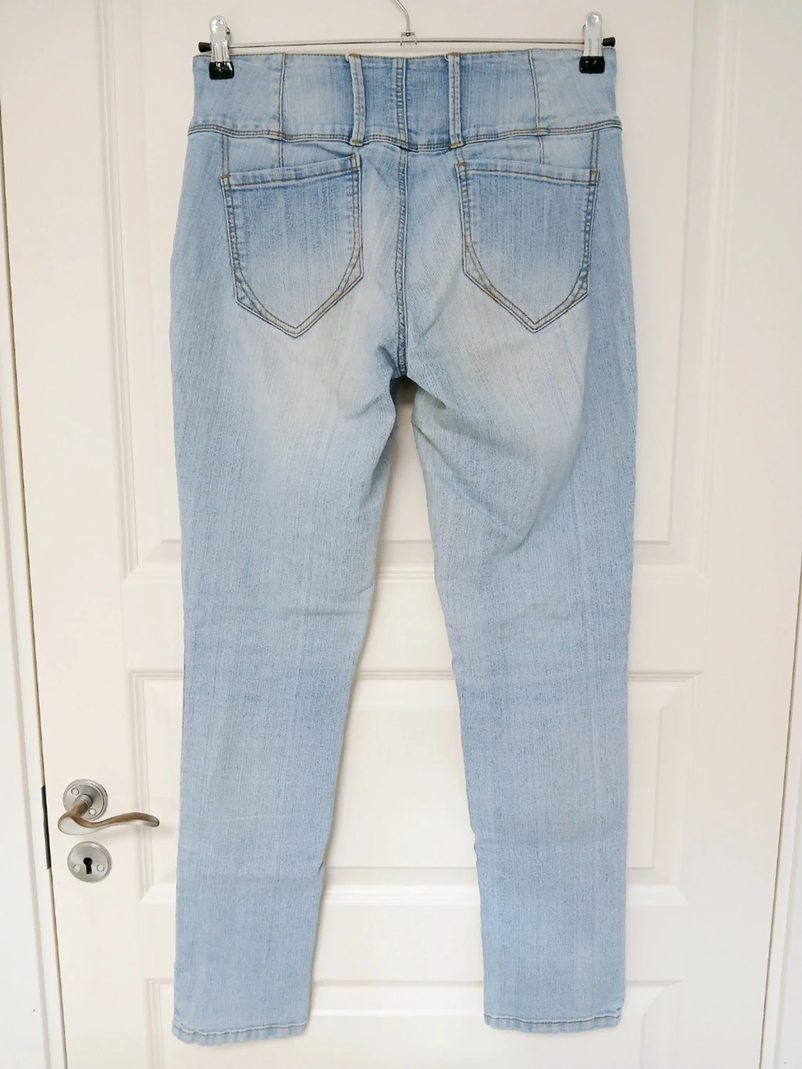 Jeans / legging med bred linning - 1
