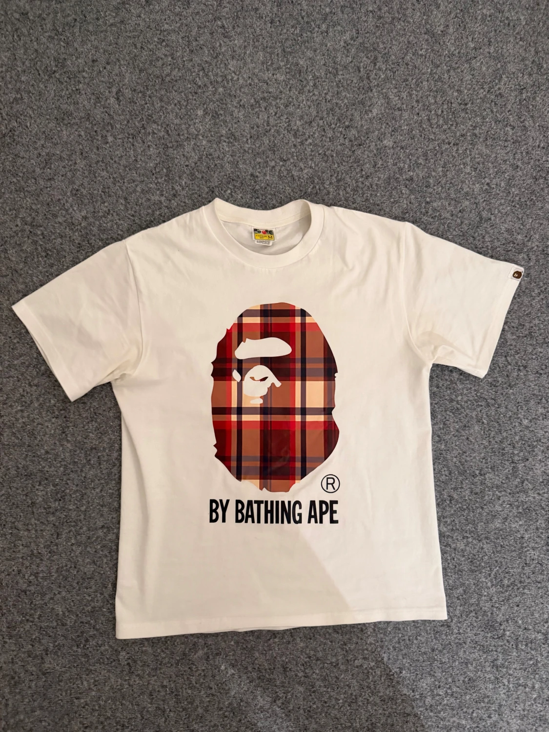 Bape X Burberry white T shirt