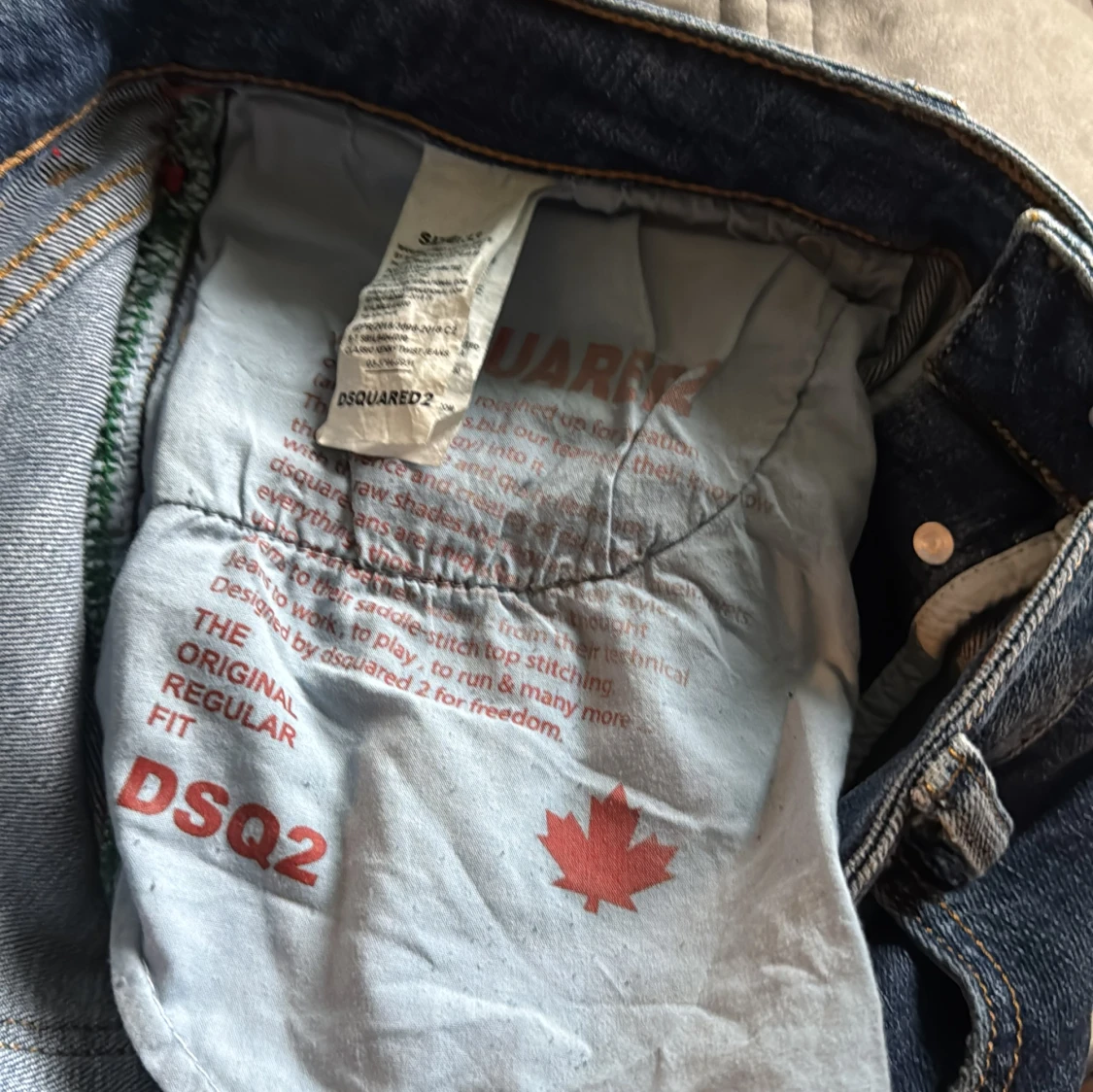 Blå Dsquared2 jeans med slitningar - 3