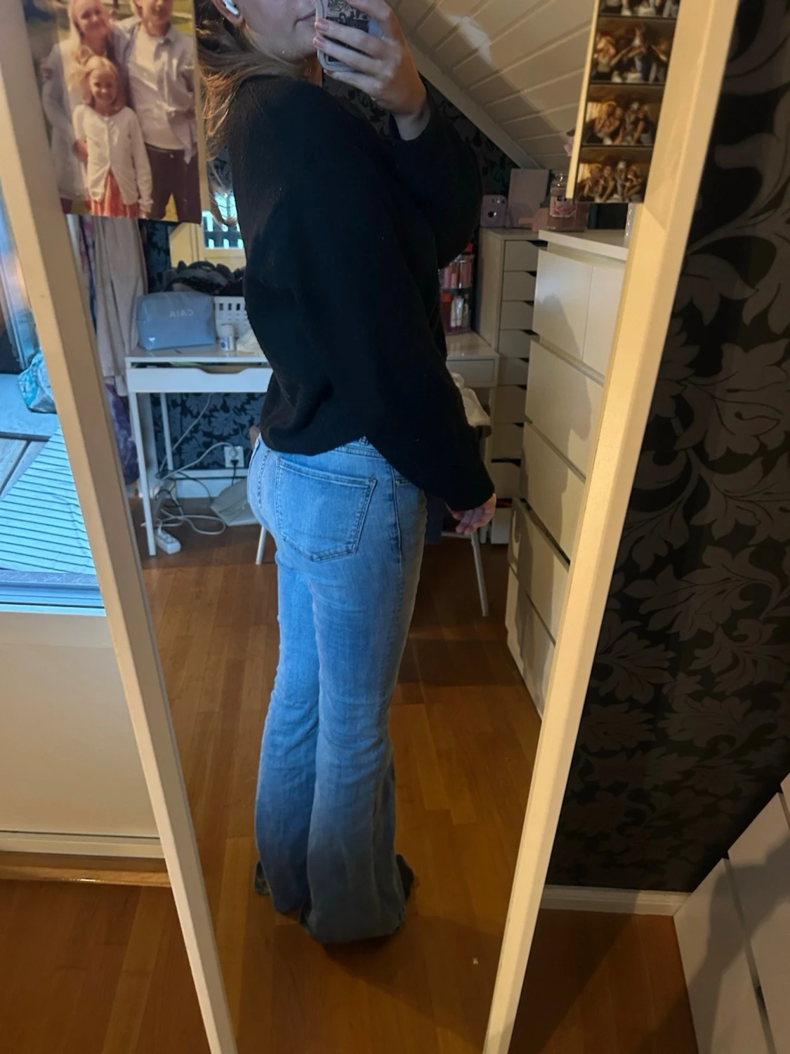 Bootcut ljusblå jeans - 1