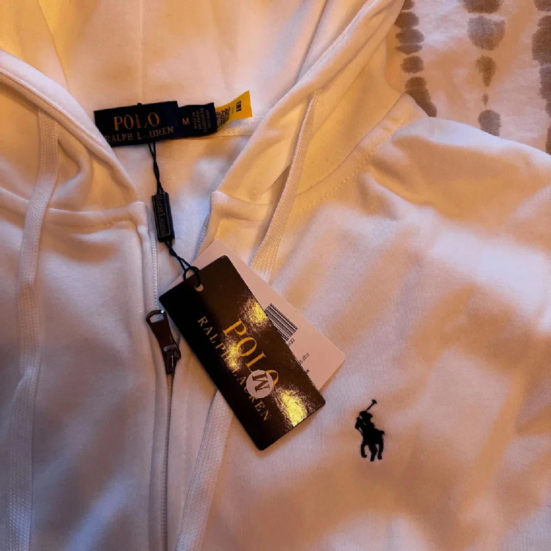 Vit hoodie från Polo Ralph Lauren M - 1