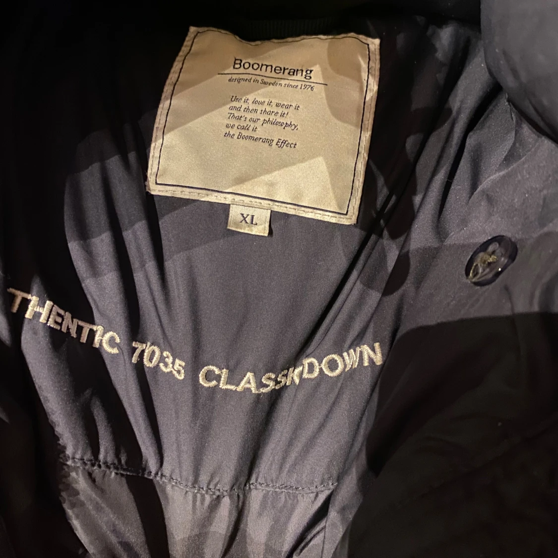 Mörkblå dunjacka från Boomerang XL - 2