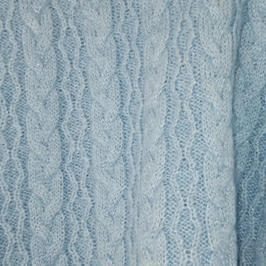 Ljusblå stickad tröja från MNG - 3