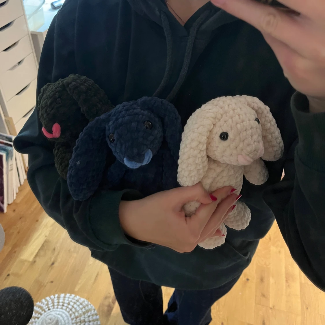 Virkad beige kanin - 1