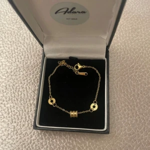 Guldpläterad armband - Rostar inte, boxen ingår ej 