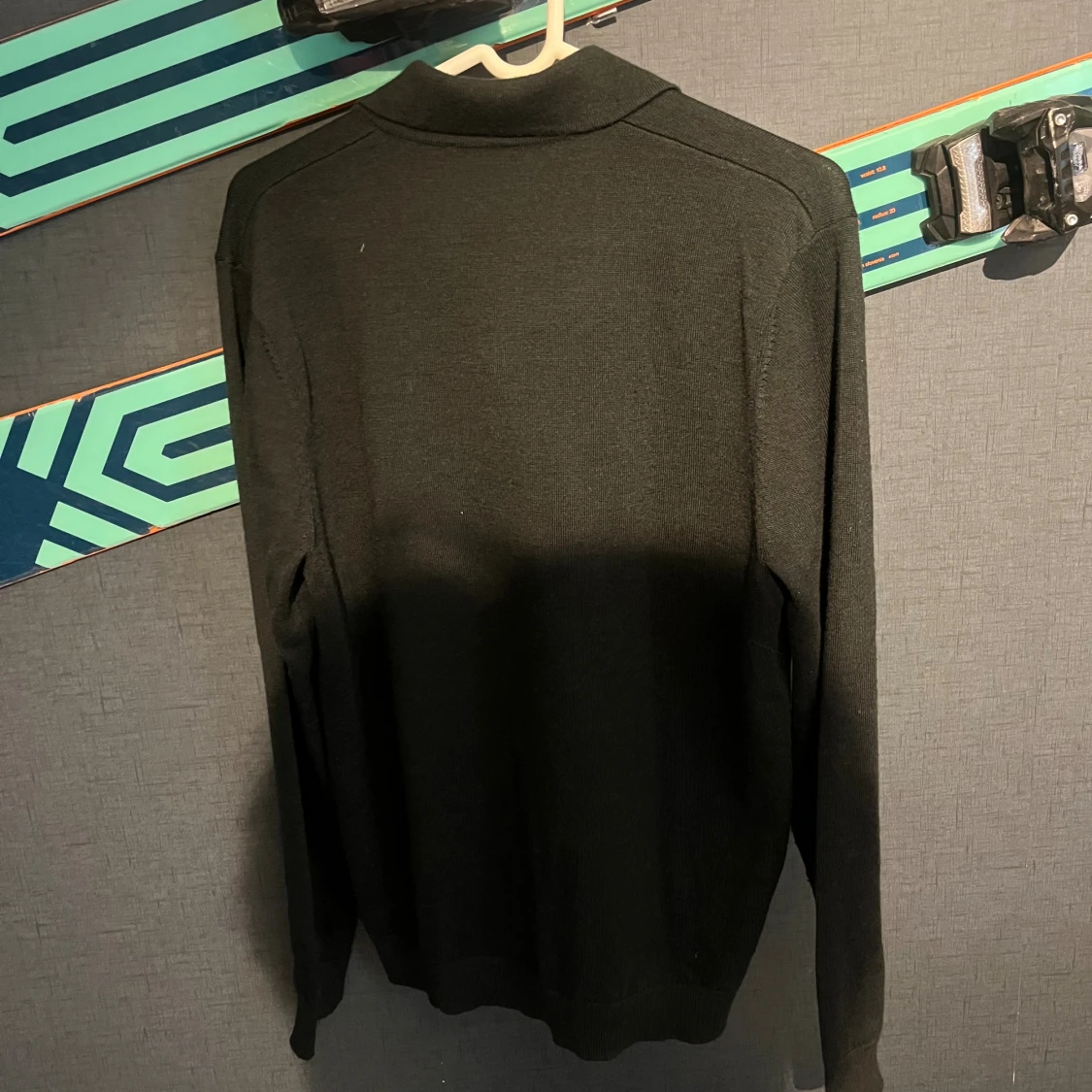 Olivgrön långarmad pikétröja A Day's March - 2