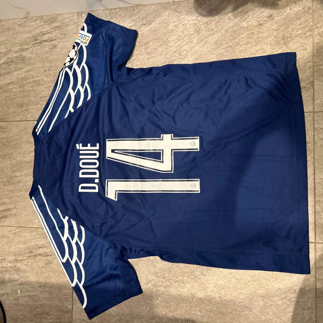 PSG x Jordan blå matchtröja D. Doué - 4