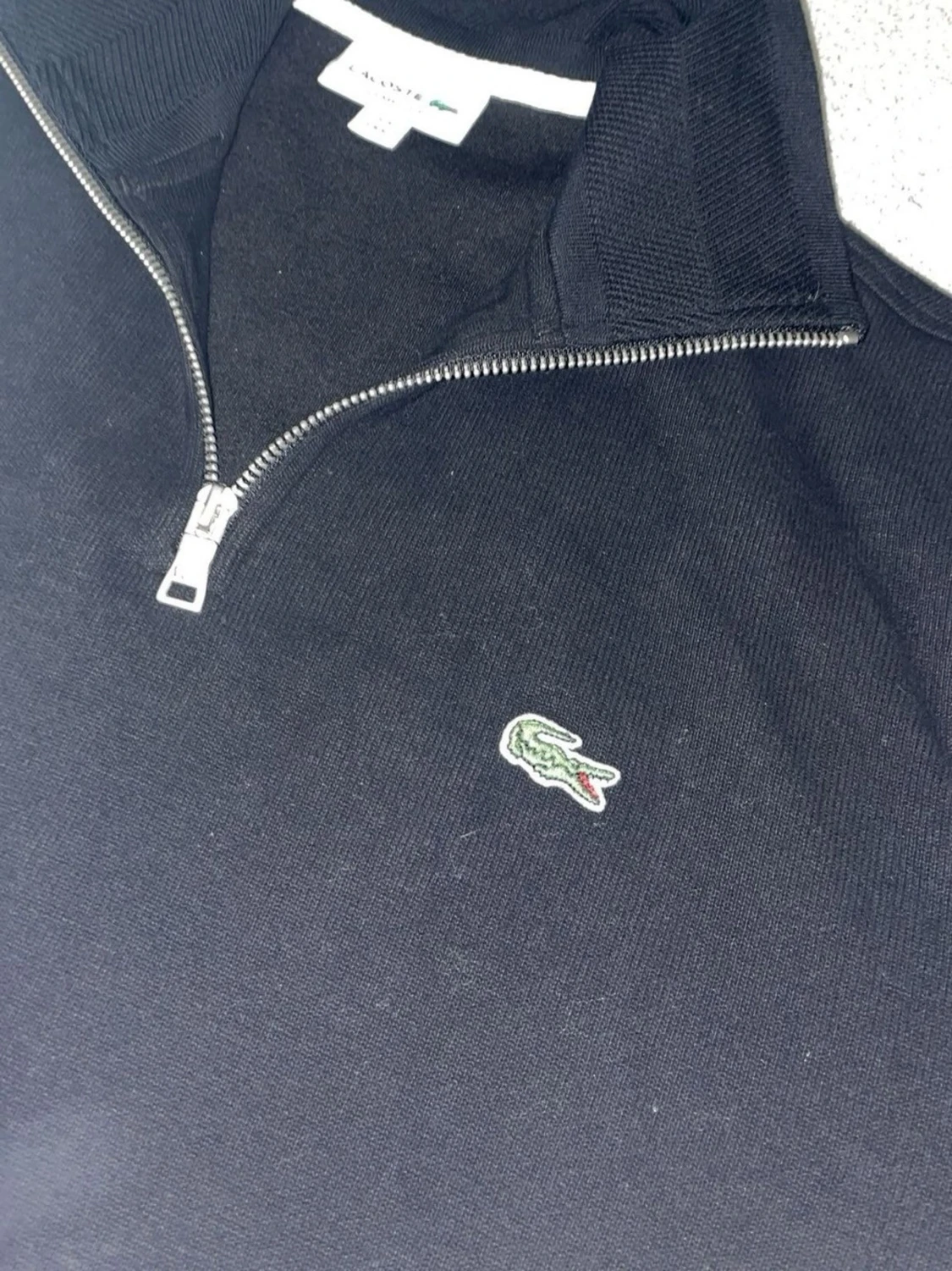 Svart halvzip tröja från Lacoste - 1