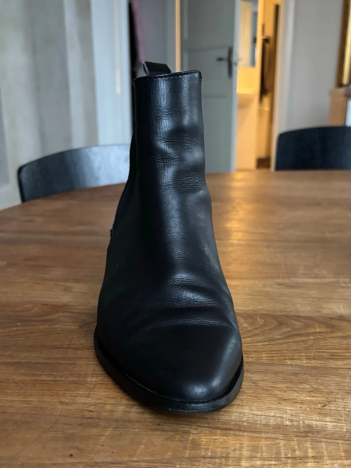 Svarta chelsea boots i skinn - 2