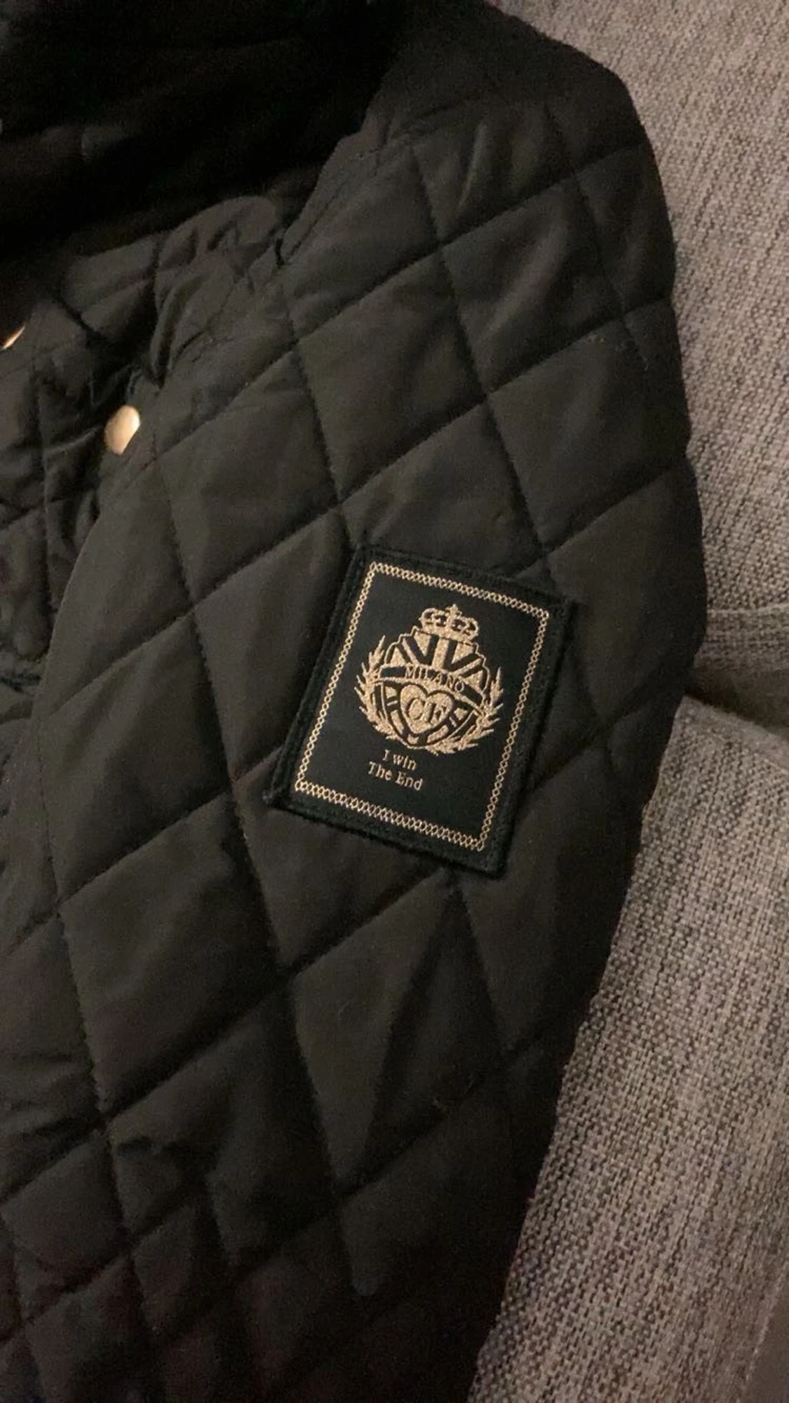 Svart quiltad jacka Chiara Forthi XS - 1