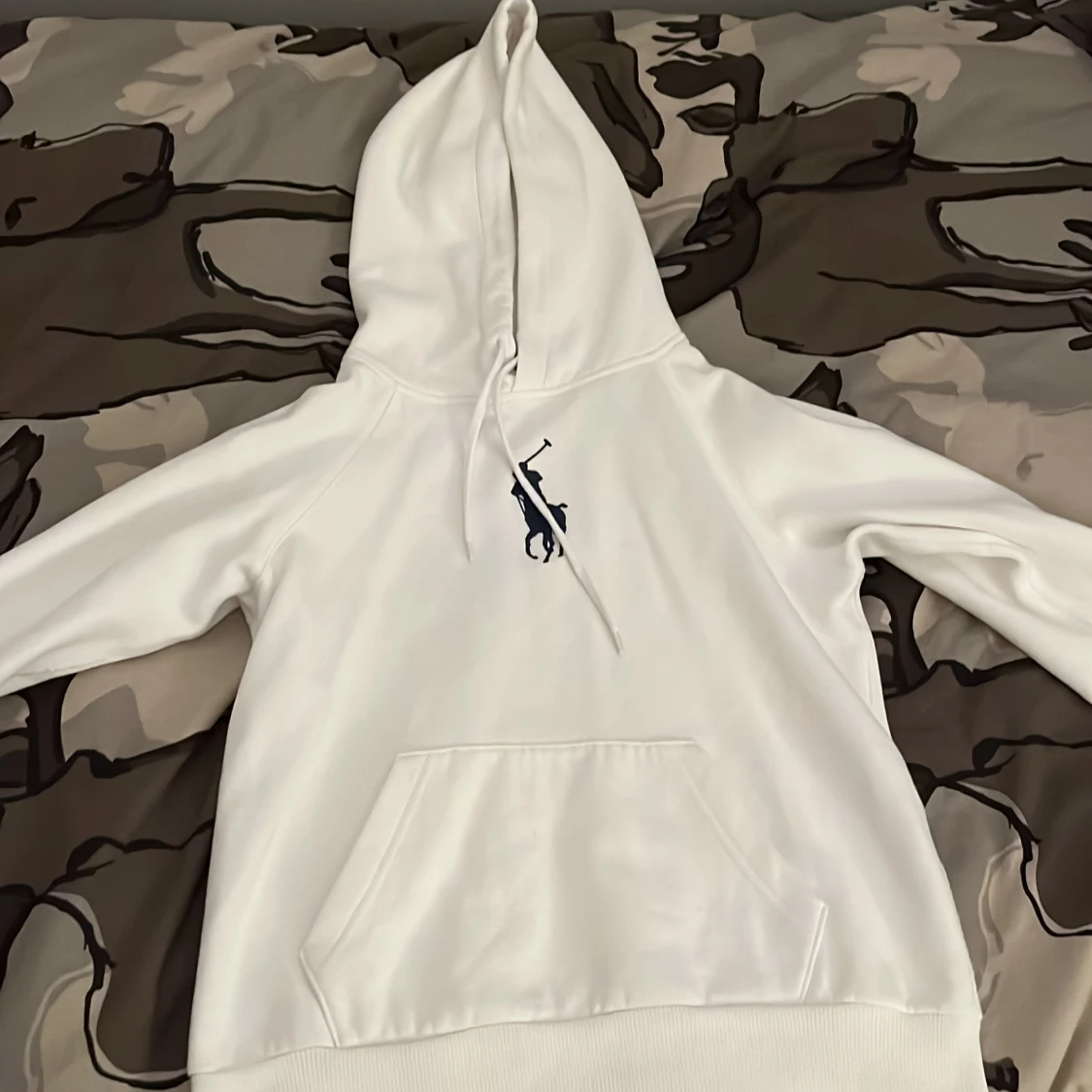 Vit hoodie från Polo Ralph Lauren XS