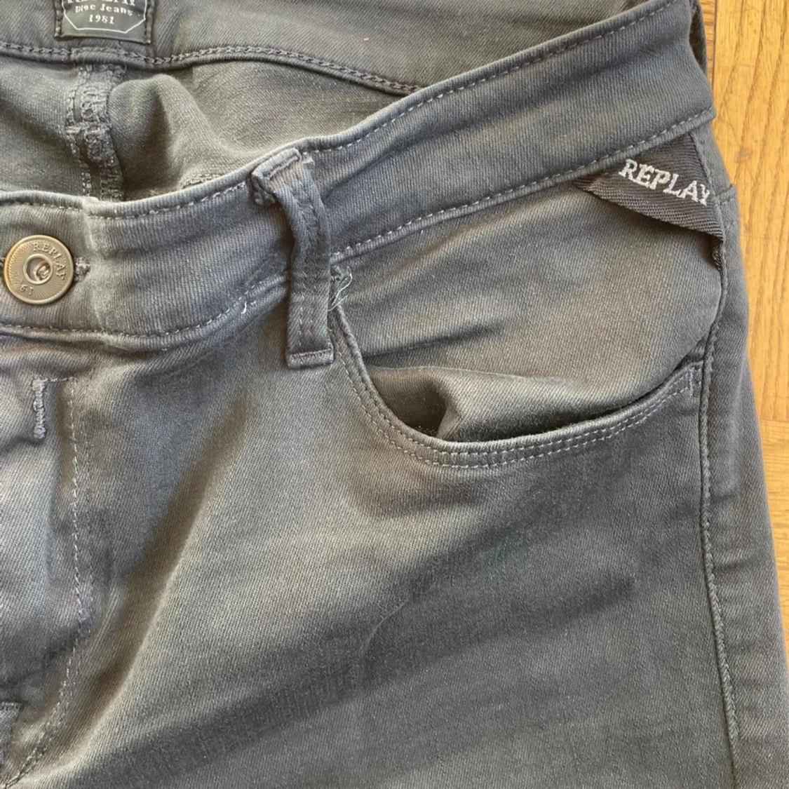 Replay Hyperflex svarta jeans, W29 - 2