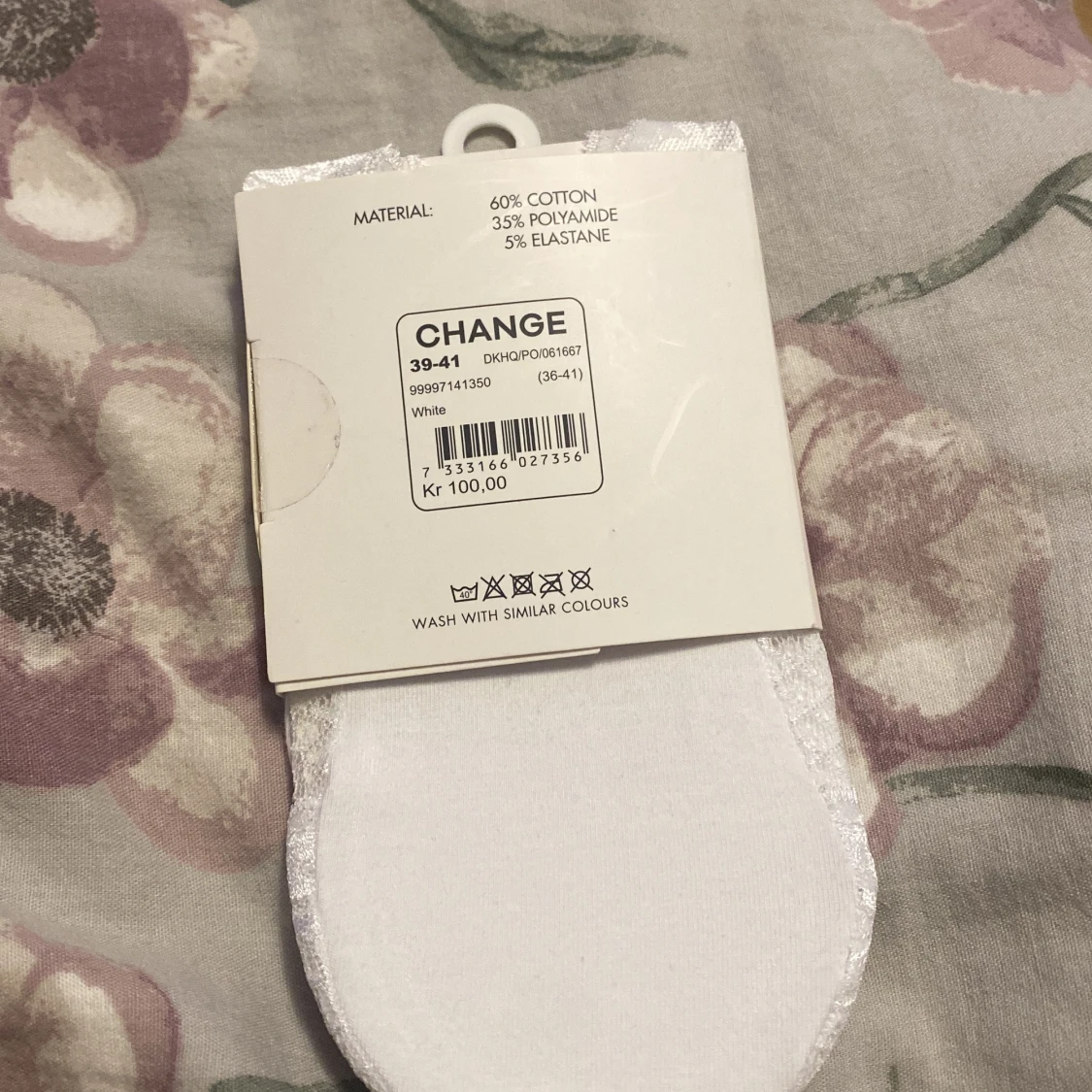 Vita låga strumpor från Change Steps - 1