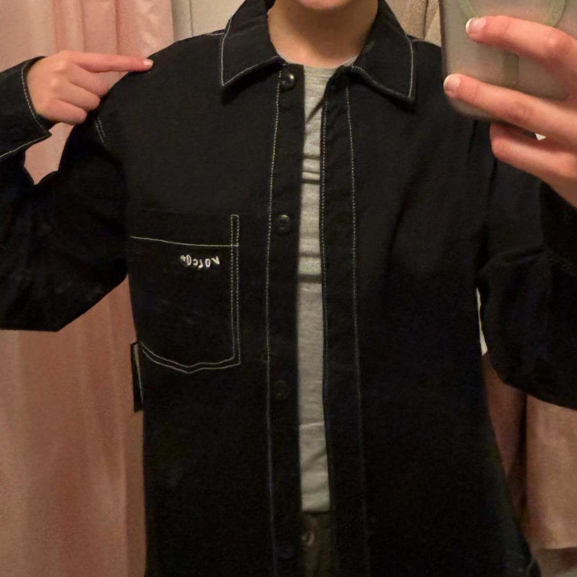 Svart overshirt från Noccon - 1