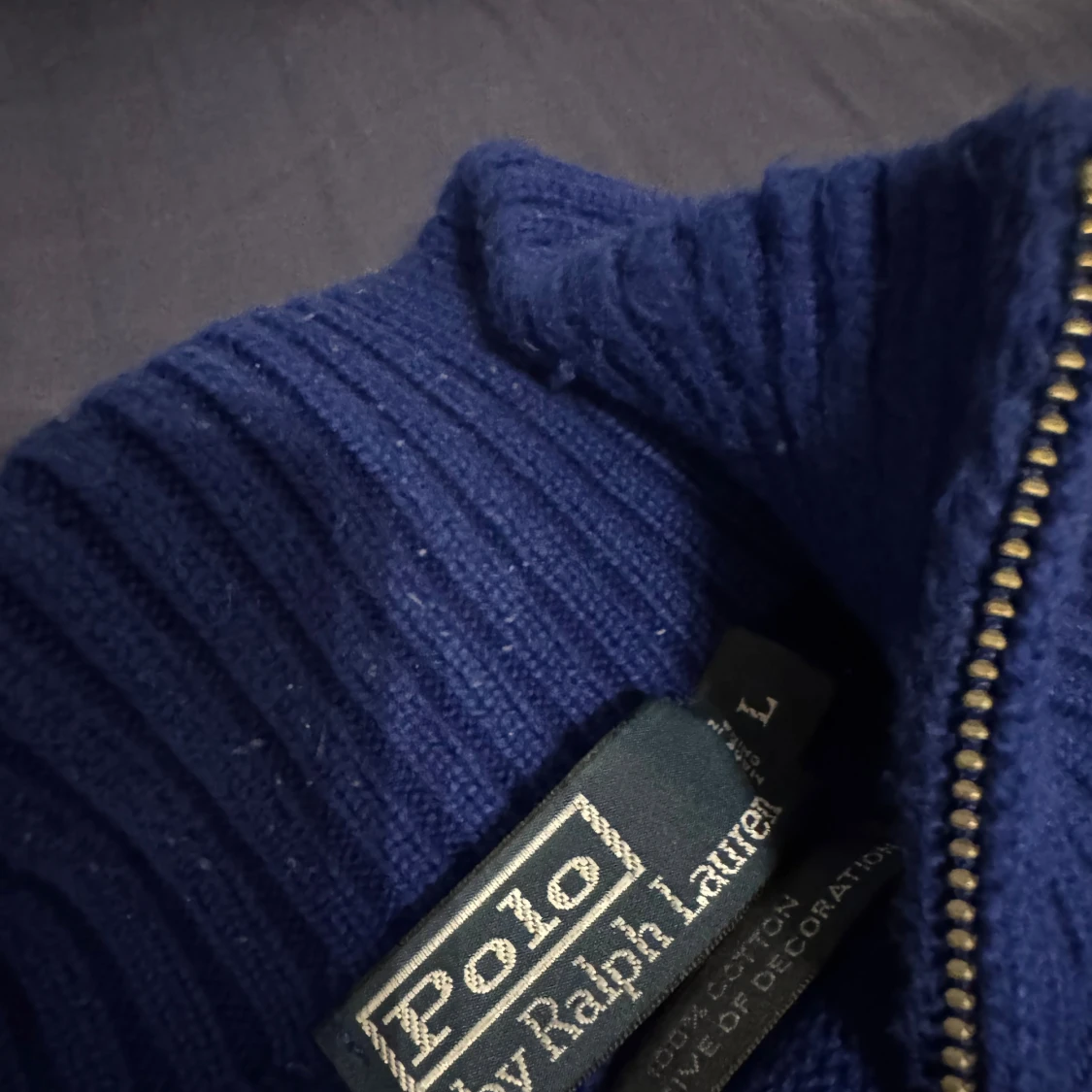 Blå stickad tröja Polo Ralph Lauren - 1