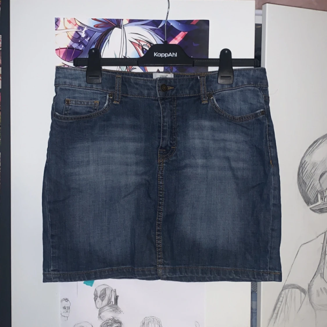 Mörkblå jeanskjol från H&M L.O.G.G.