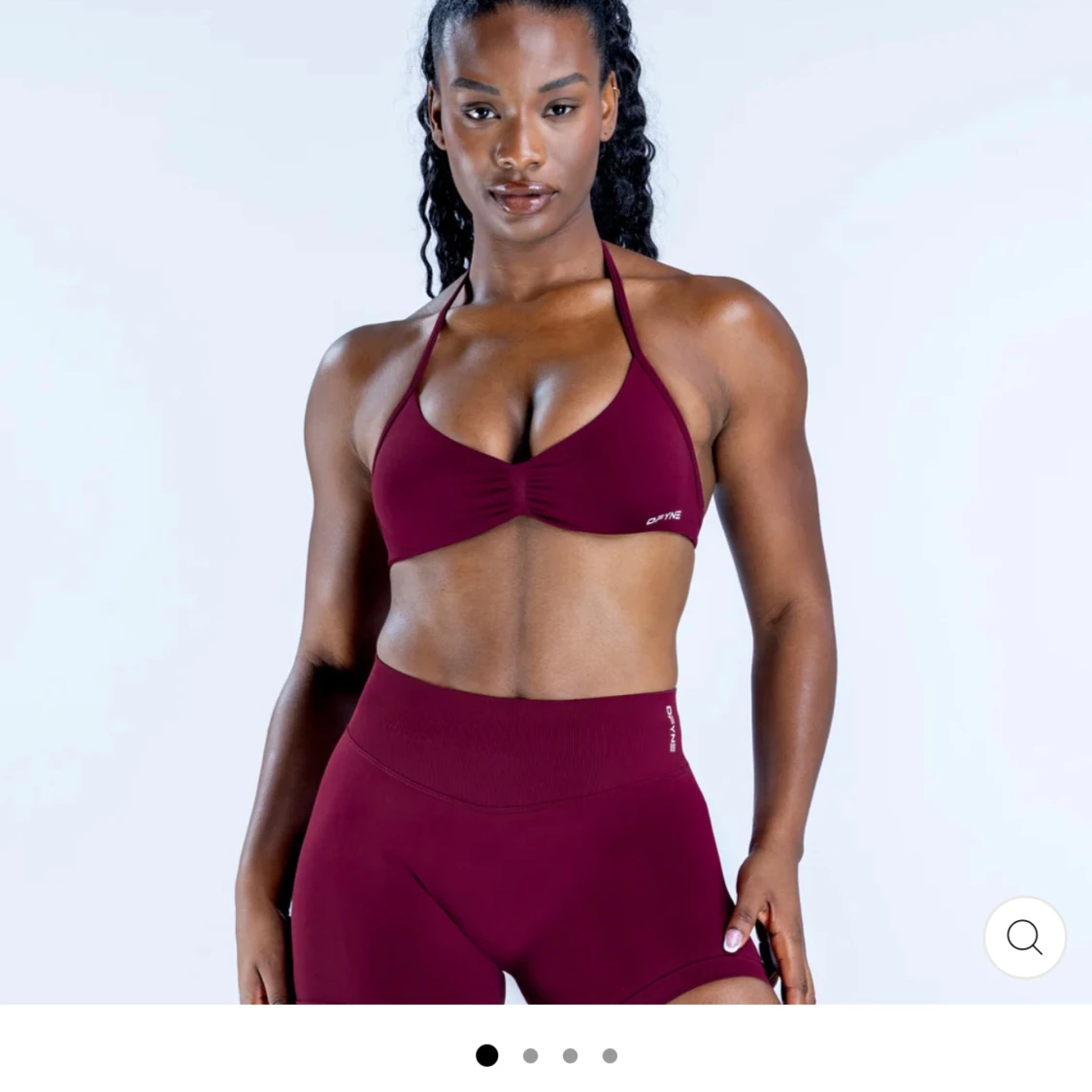 Impact strappy bra i färgen Berry 