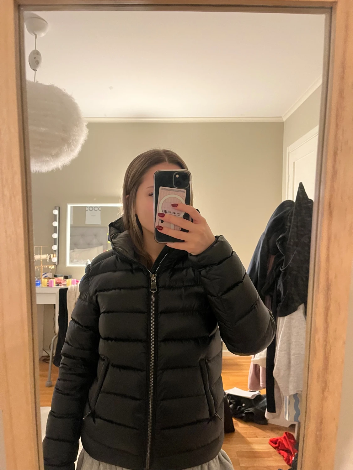 Svart pufferjacka från Colmar - 1